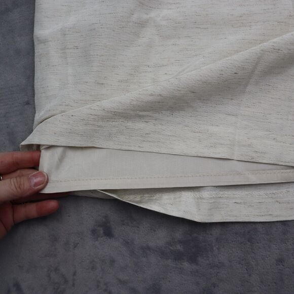 Tofy Skirt Womens 10 Ivory Lined Back Slit Midi Straight Pencil Casual - Picture 10 of 16